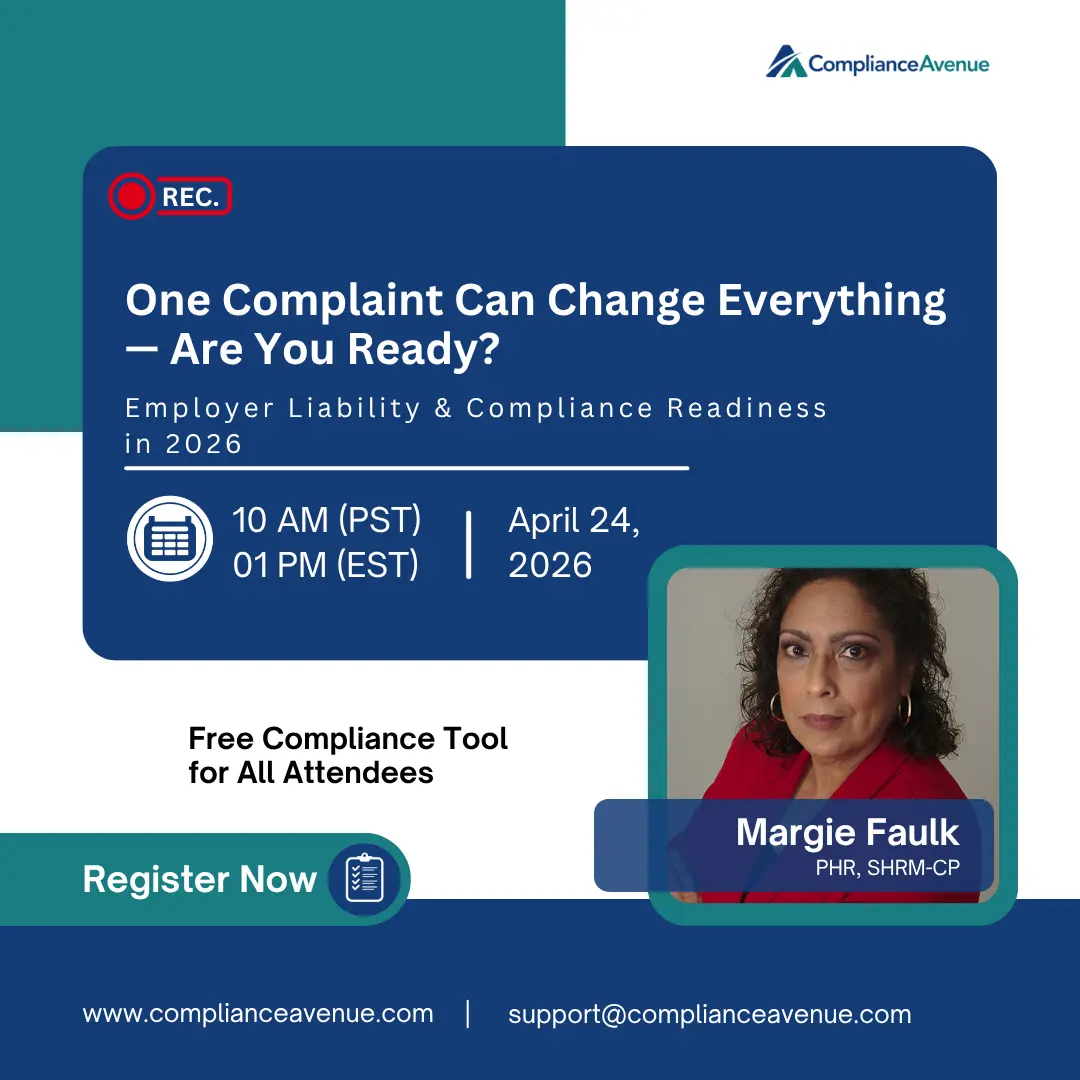 one complaint can change everything — are you ready? employer liability & compliance readiness in 2026 one complaint can change everything — are you ready? employer liability & compliance readiness in 2026