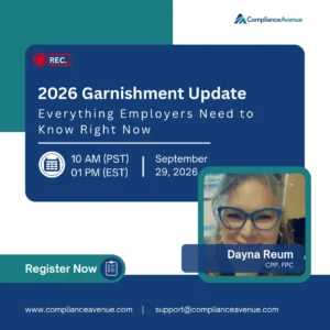 2026 garnishment update compliance avenue dayna reum